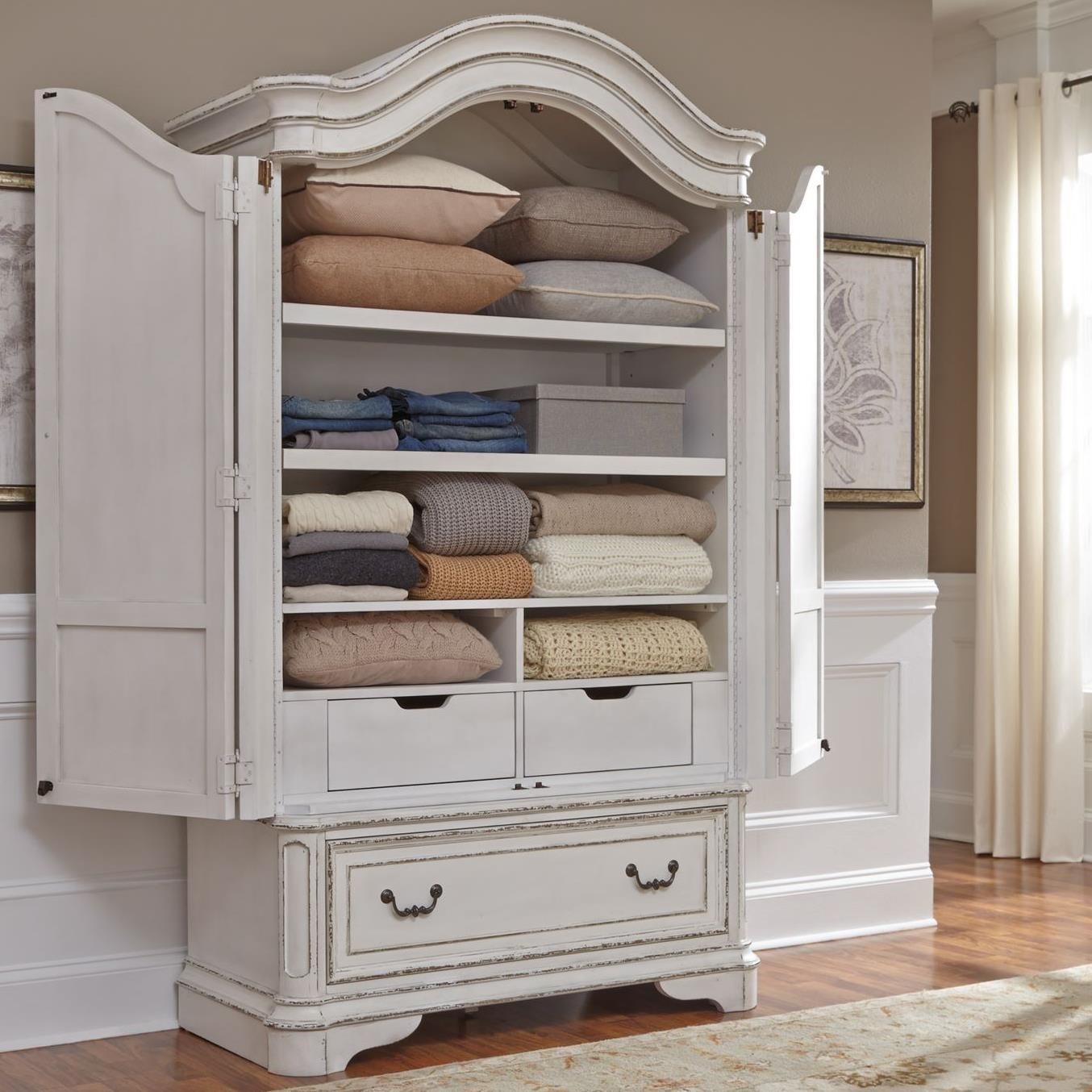 Liberty Furniture Magnolia Manor Traditional Armoire with Cedar